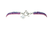 Collar Bombón Rosita, joya de plata .925, con fluorita y amatista – Gabriela Sánchez (vista 10)