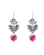 Aretes Amistad sin Fronteras, joya de plata .925, con cristal Swarovski – Gabriela Sánchez