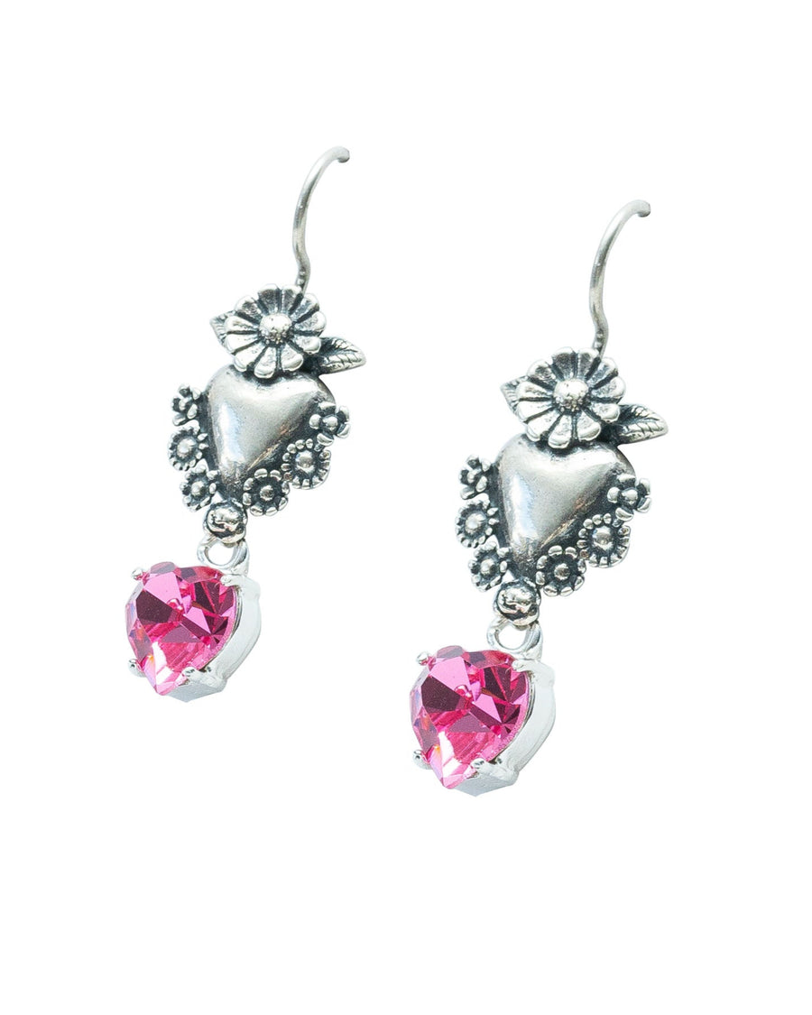 Aretes Amistad sin Fronteras, joya de plata .925, con cristal Swarovski – Gabriela Sánchez (vista 3)