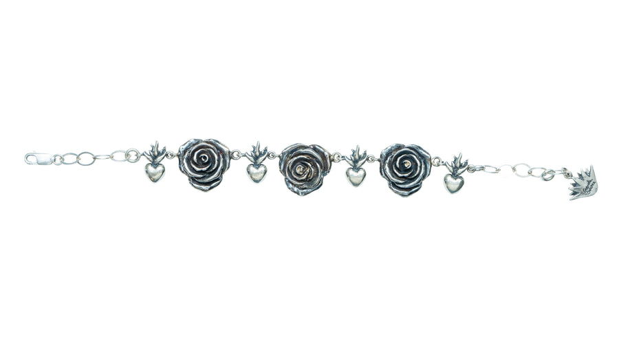 Brazalete Rosa Pasión, joya de plata .925 – Gabriela Sánchez (vista 6)