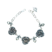 Brazalete Rosa Pasión, joya de plata .925 – Gabriela Sánchez (vista 2)