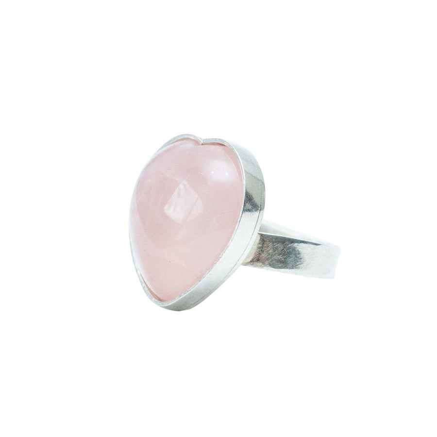 Anillo Dulce Recuerdo, joya de plata .925, con cuarzo rosa – Gabriela Sánchez (vista 3)