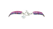 Collar Fuego Rosa, joya de plata .925, con rubí y turmalina – Gabriela Sánchez (vista 9)