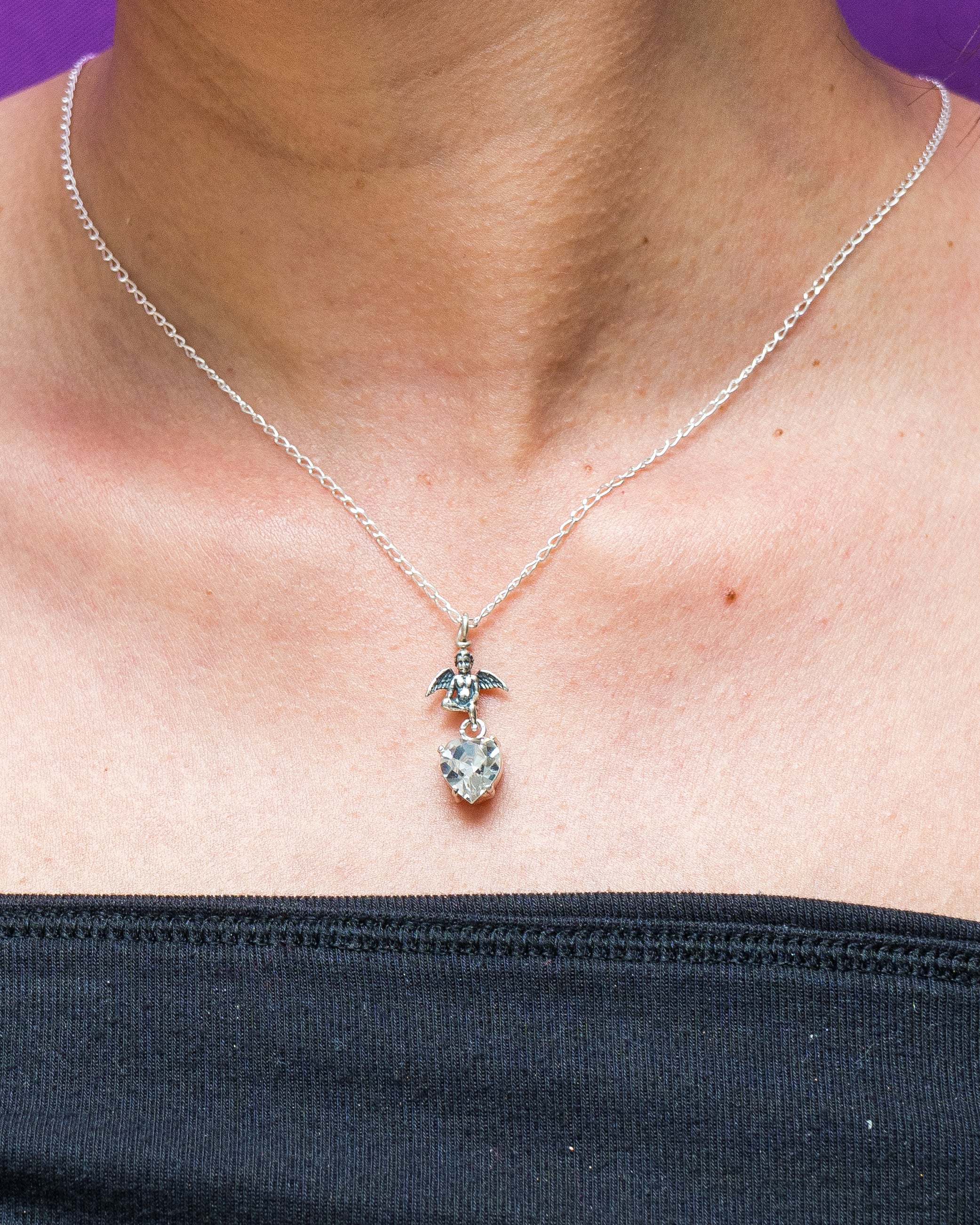 Dije Inmensa Gratitud, joya de plata .925, con cristal Swarovski – Gabriela Sánchez (vista 2)