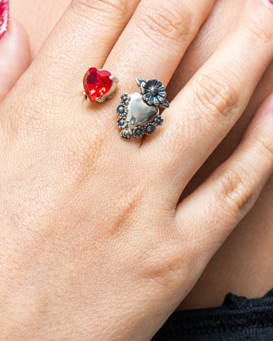 Anillo Ensueño, joya de plata .925, con cristal Swarovski – Gabriela Sánchez (vista 2)