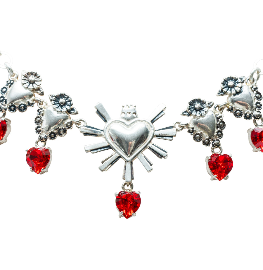 Gargantilla Ensueño, joya de plata .925, con cristal Swarovski – Gabriela Sánchez (vista 5)