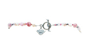 Collar Amor Infinito Rosa, joya de plata .925, con cuarzo rosa y concha – Gabriela Sánchez (vista 9)