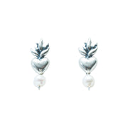 Aretes Fuego Aperlado, joya de plata .925 – Gabriela Sánchez