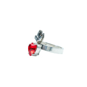 Anillo Corazoncito Mío, joya de plata .925, con cristal Swarovski – Gabriela Sánchez (vista 3)