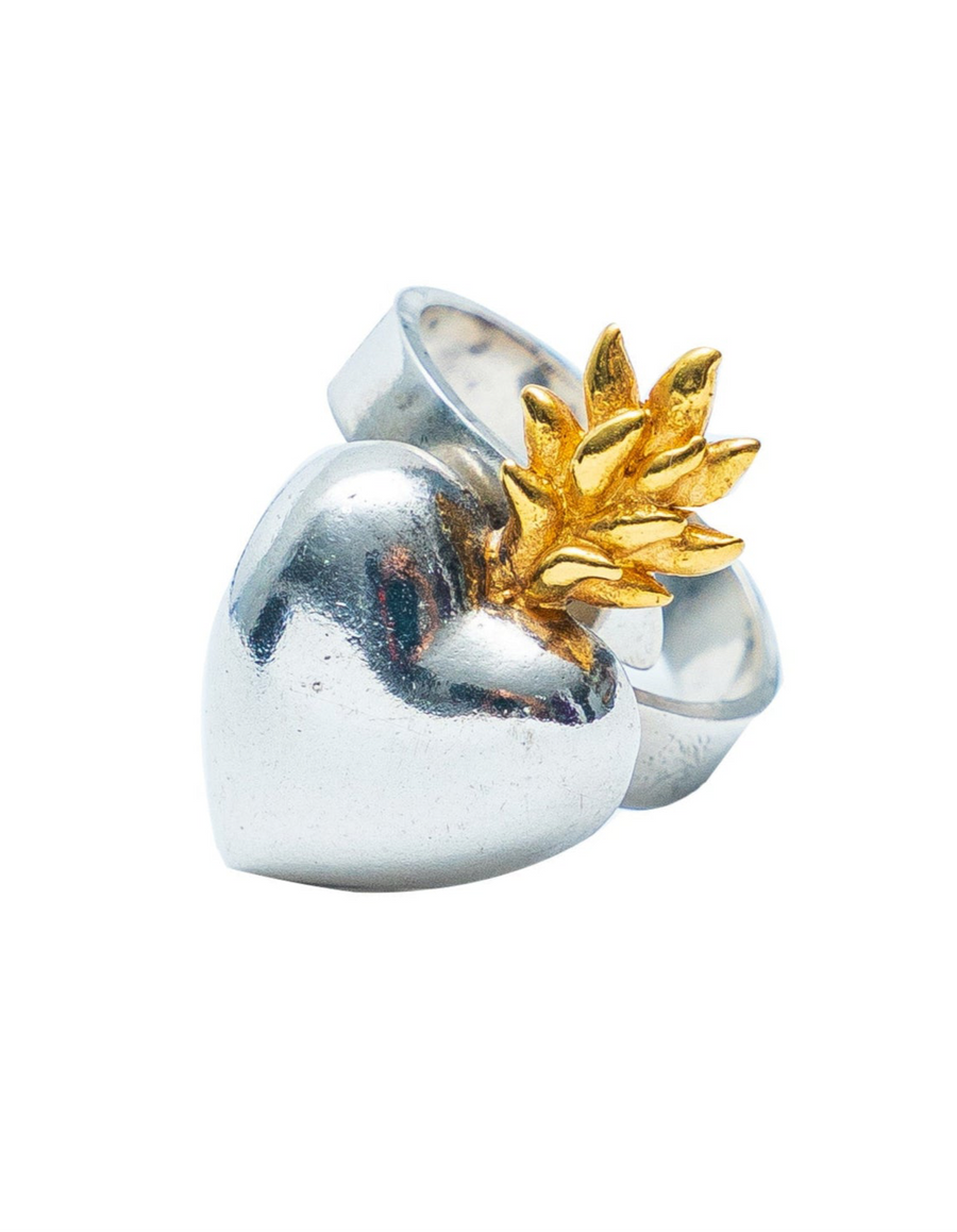 Anillo Mi Corazón es Fuego, joya de plata .925 – Gabriela Sánchez (vista 2)