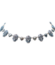 Gargantilla Calaca Corazón, joya de plata .925 – Gabriela Sánchez (vista 3)