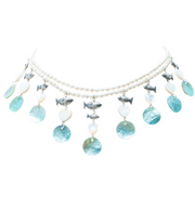 Collar Playa El cielo, joya de plata .925, con concha – Gabriela Sánchez (vista 11)
