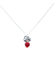Dije Cereza del Mar, joya de plata .925, con cristal Swarovski – Gabriela Sánchez (vista 7)