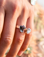 Anillo Coralito de los Sueños, joya de plata .925, con cristal Swarovski – Gabriela Sánchez (vista 6)