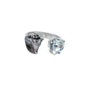 Anillo Coralito de los Sueños, joya de plata .925, con cristal Swarovski – Gabriela Sánchez