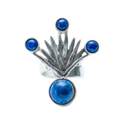 Anillo Campos Azules, joya de plata .925, con lapislázuli – Gabriela Sánchez