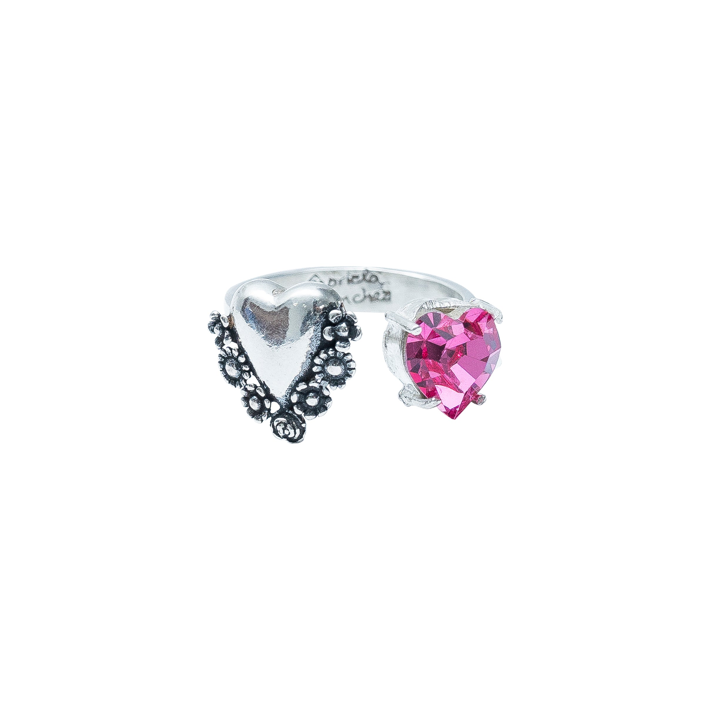 Anillo Querida Acuario, joya de plata .925, con cristal Swarovski – Gabriela Sánchez