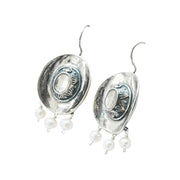 Aretes Texana con Perlas, joya de plata .925 – Gabriela Sánchez (vista 3)