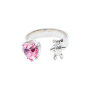 Anillo Abrazo de Oso, joya de plata .925, con cristal Swarovski – Gabriela Sánchez