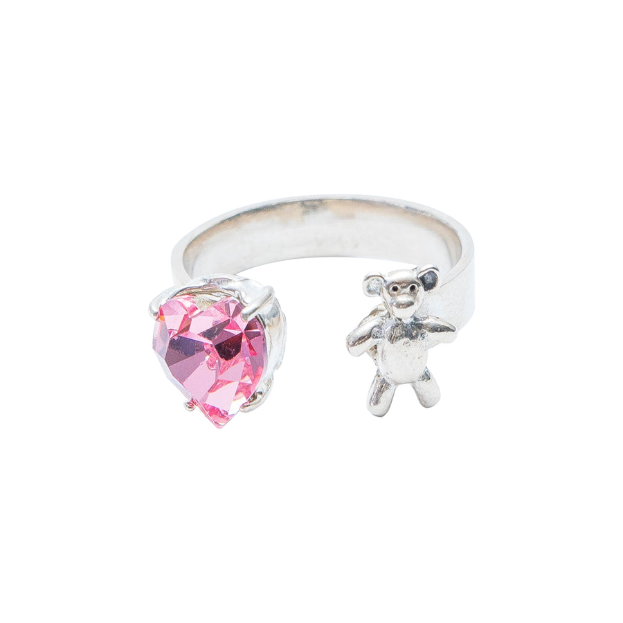 Anillo Abrazo de Oso, joya de plata .925, con cristal Swarovski – Gabriela Sánchez