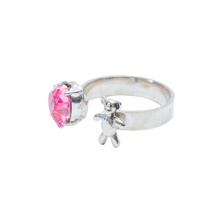 Anillo Abrazo de Oso, joya de plata .925, con cristal Swarovski – Gabriela Sánchez (vista 3)