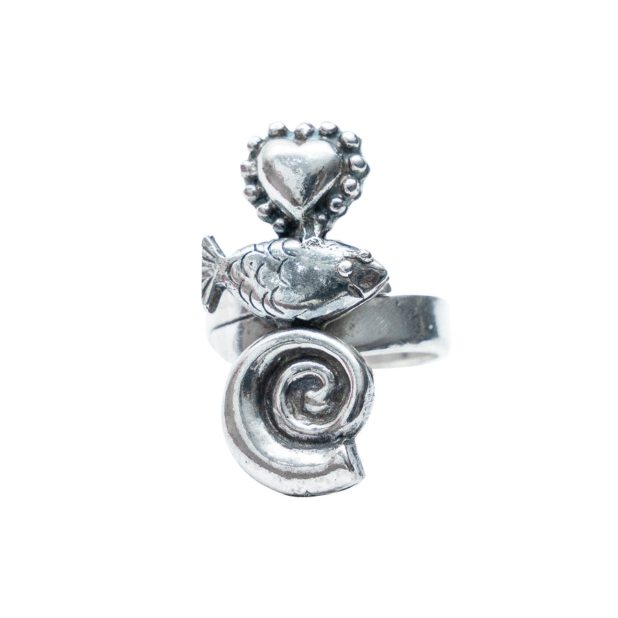 Anillo Pasión Tropical, joya de plata .925 – Gabriela Sánchez