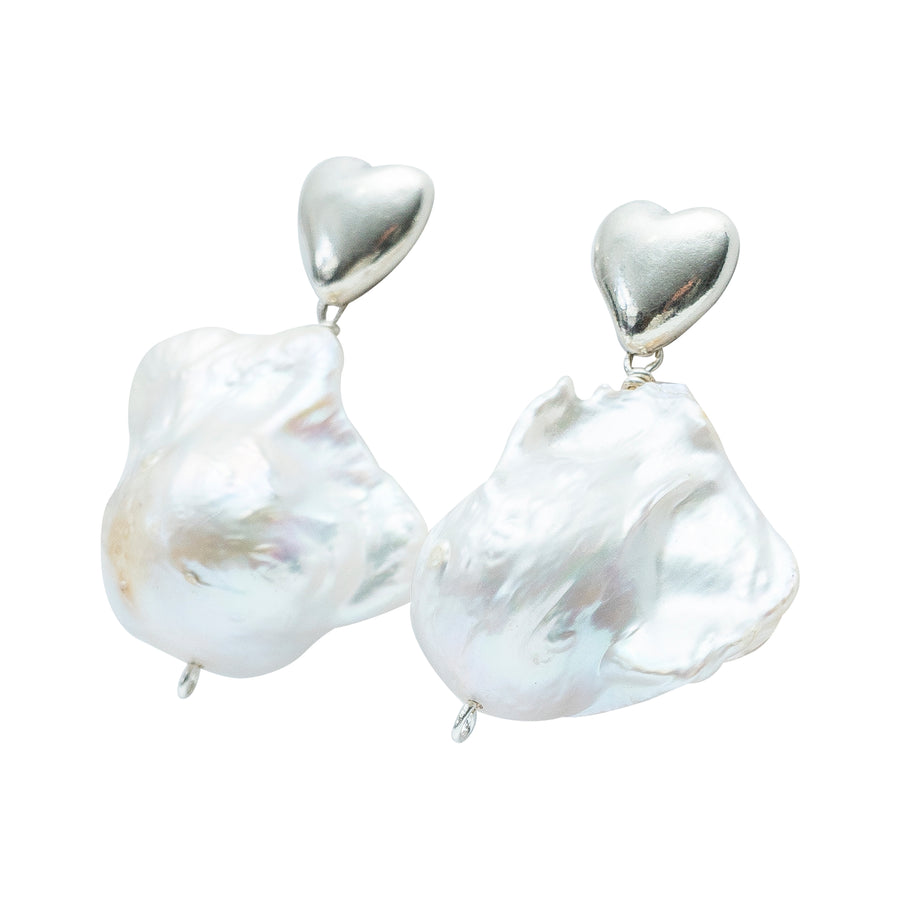 Aretes Abrázame Mucho, joya de plata .925, con perla – Gabriela Sánchez (vista 3)