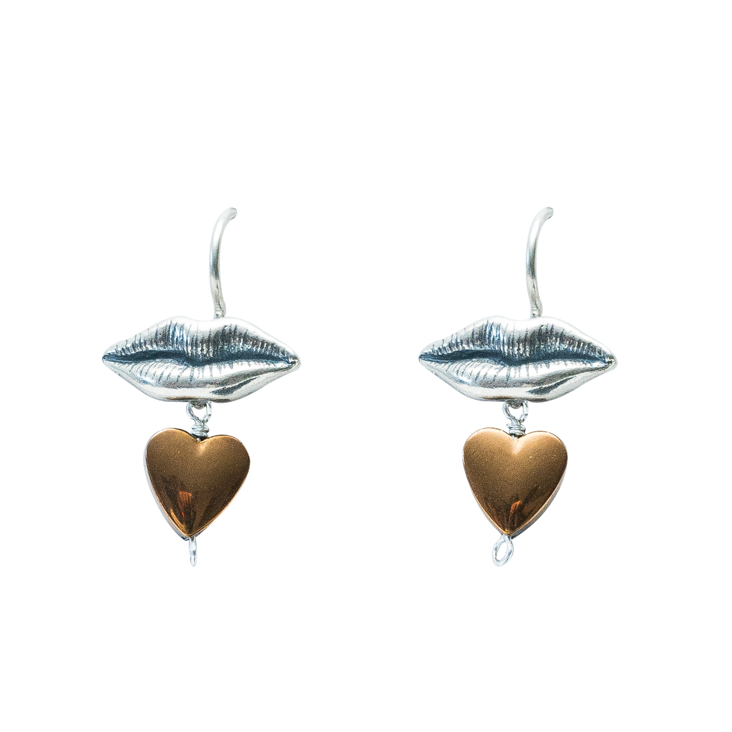 Aretes Mousse de Chocolate, joya de plata .925, con hematita – Gabriela Sánchez