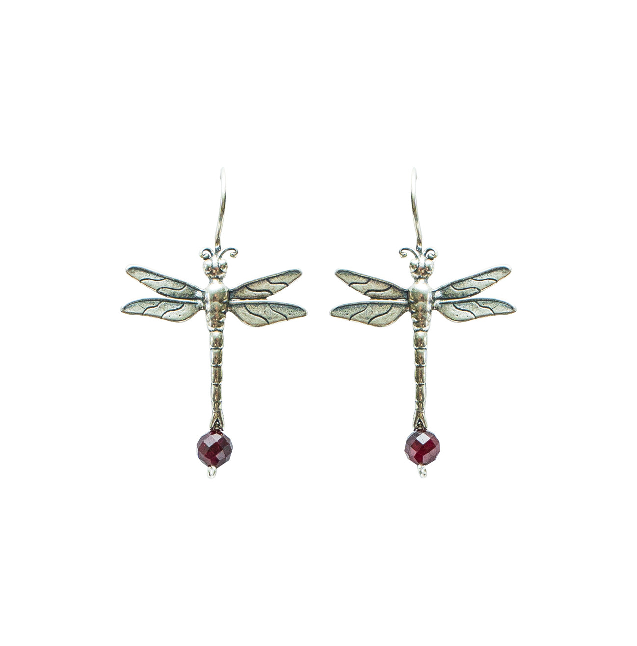 Aretes Granada Granate, joya de plata .925 – Gabriela Sánchez