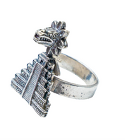 Anillo Eclipse Prehispánico, joya de plata .925 – Gabriela Sánchez (vista 3)
