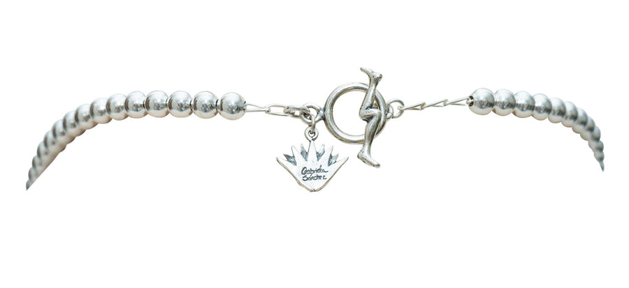 Collar Cinco Cráneos, joya de plata .925 – Gabriela Sánchez (vista 5)