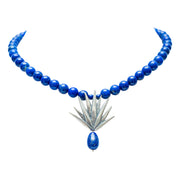 Collar Agave Sobre Lapislázuli, joya de plata .925 – Gabriela Sánchez (vista 2)