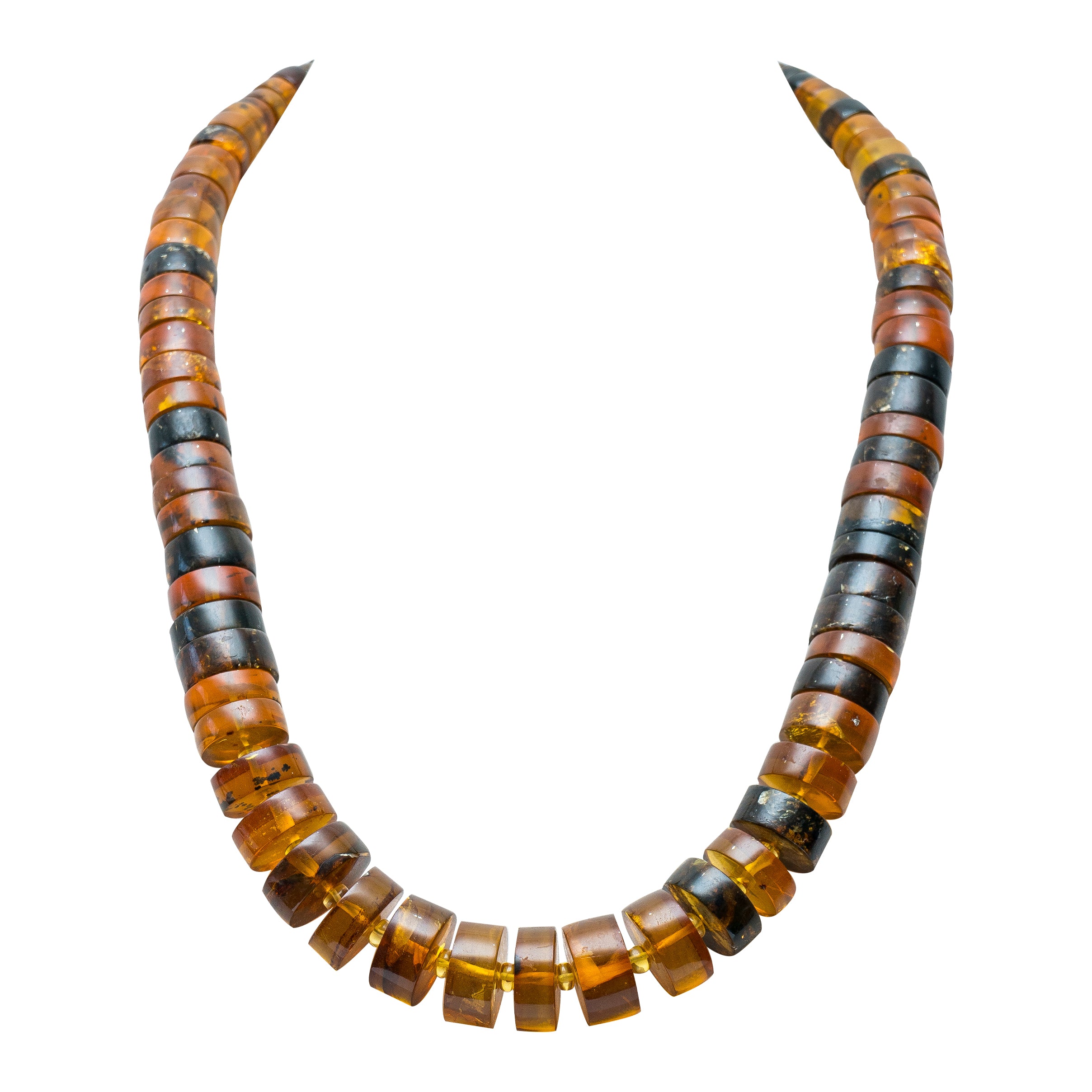 Collar Agave Colorata, joya de plata .925, con ámbar – Gabriela Sánchez (vista 2)