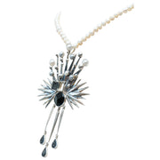 Collar Canto al Pie de Tu Ventana, joya de plata .925, con perla y ónix – Gabriela Sánchez (vista 5)