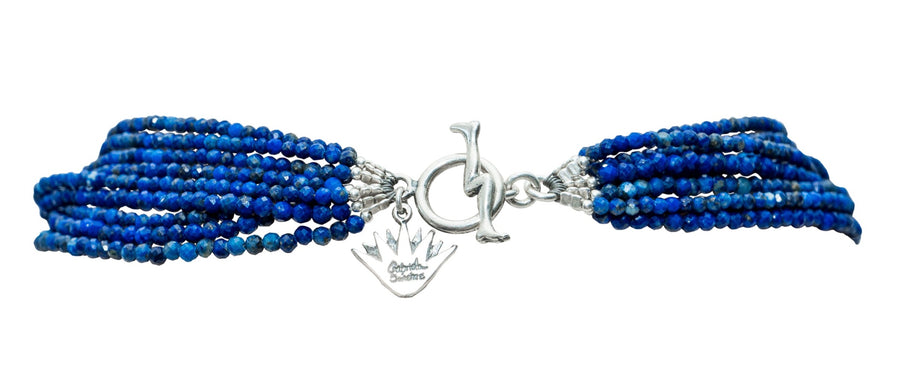 Collar Campos Azules, joya de plata .925, con lapislázuli – Gabriela Sánchez (vista 5)