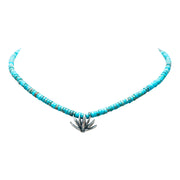 Collar Agave Menta, joya de plata .925, con turquesa – Gabriela Sánchez (vista 2)