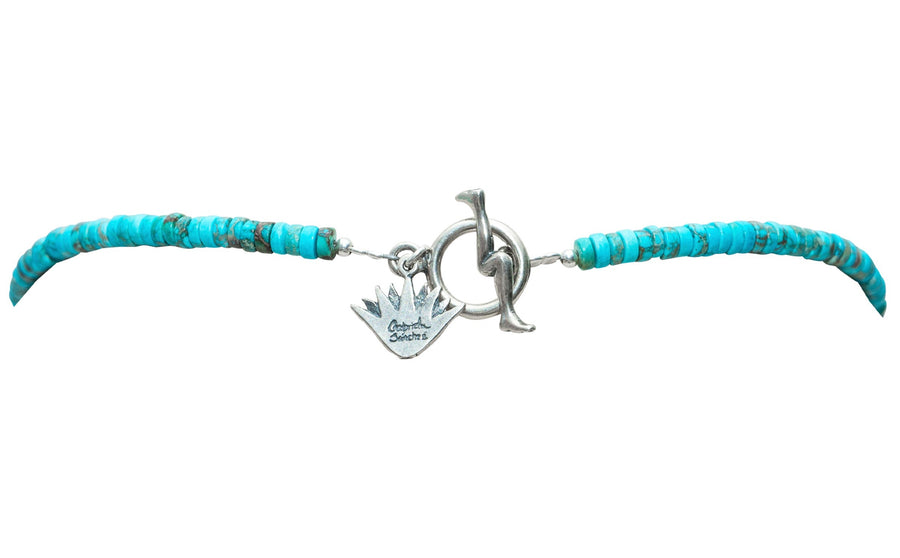 Collar Agave Menta, joya de plata .925, con turquesa – Gabriela Sánchez (vista 4)