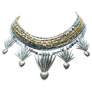 Collar Destilado de Plata, joya de plata .925, con hematita y pirita – Gabriela Sánchez