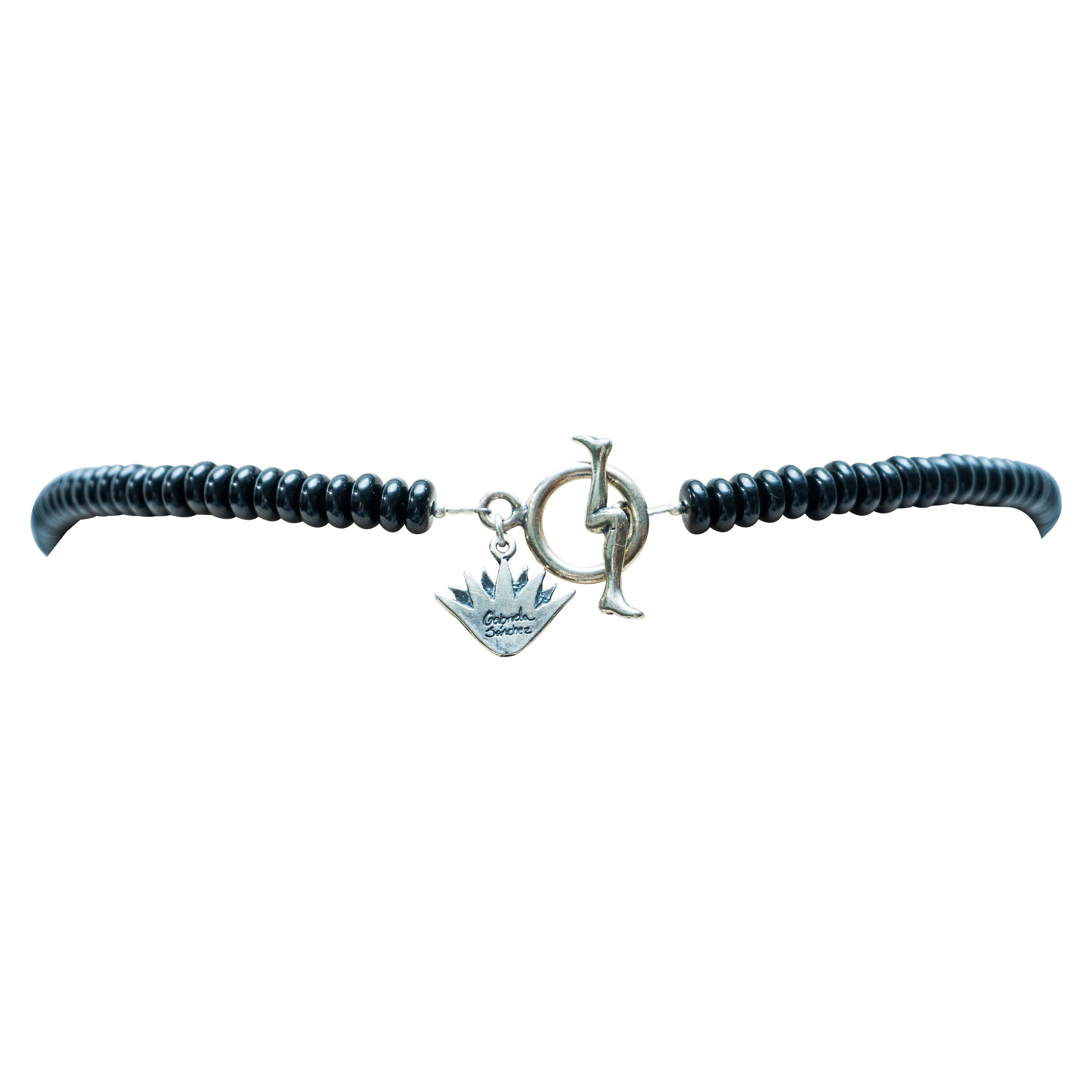 Collar Sombra de Agaves, joya de plata .925, con ónix – Gabriela Sánchez (vista 2)
