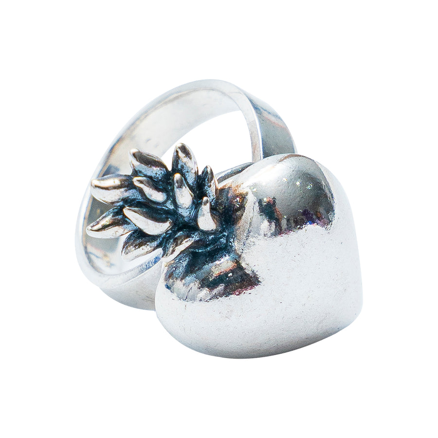 Anillo Corazón Fuego, joya de plata .925 – Gabriela Sánchez (vista 2)