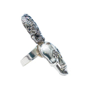 Anillo Calaveritas de Flor, joya de plata .925 – Gabriela Sánchez (vista 5)