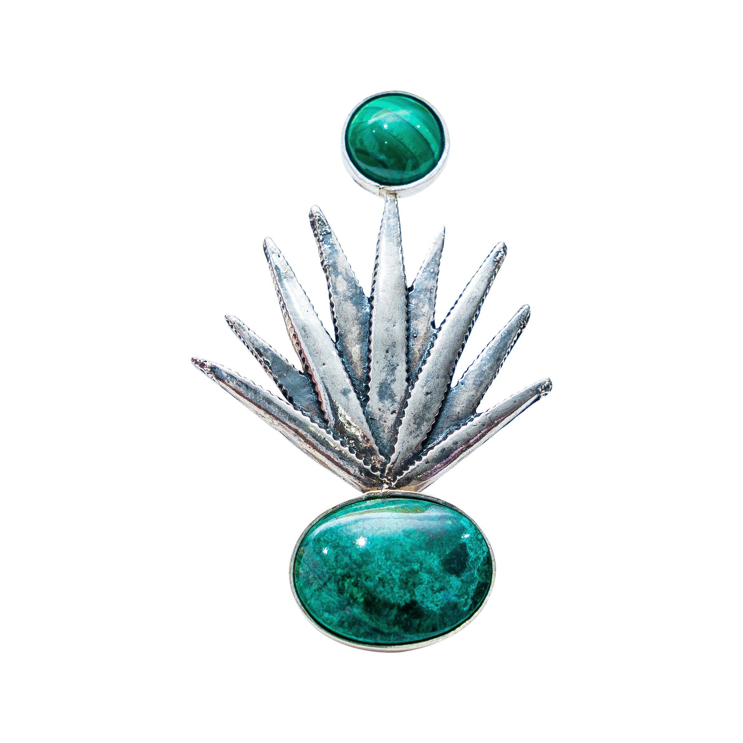 Anillo Cosecha Ancestral, joya de plata .925, con malaquita – Gabriela Sánchez (vista 2)