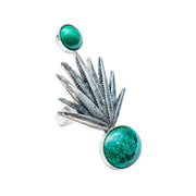 Anillo Cosecha Ancestral, joya de plata .925, con malaquita – Gabriela Sánchez (vista 3)