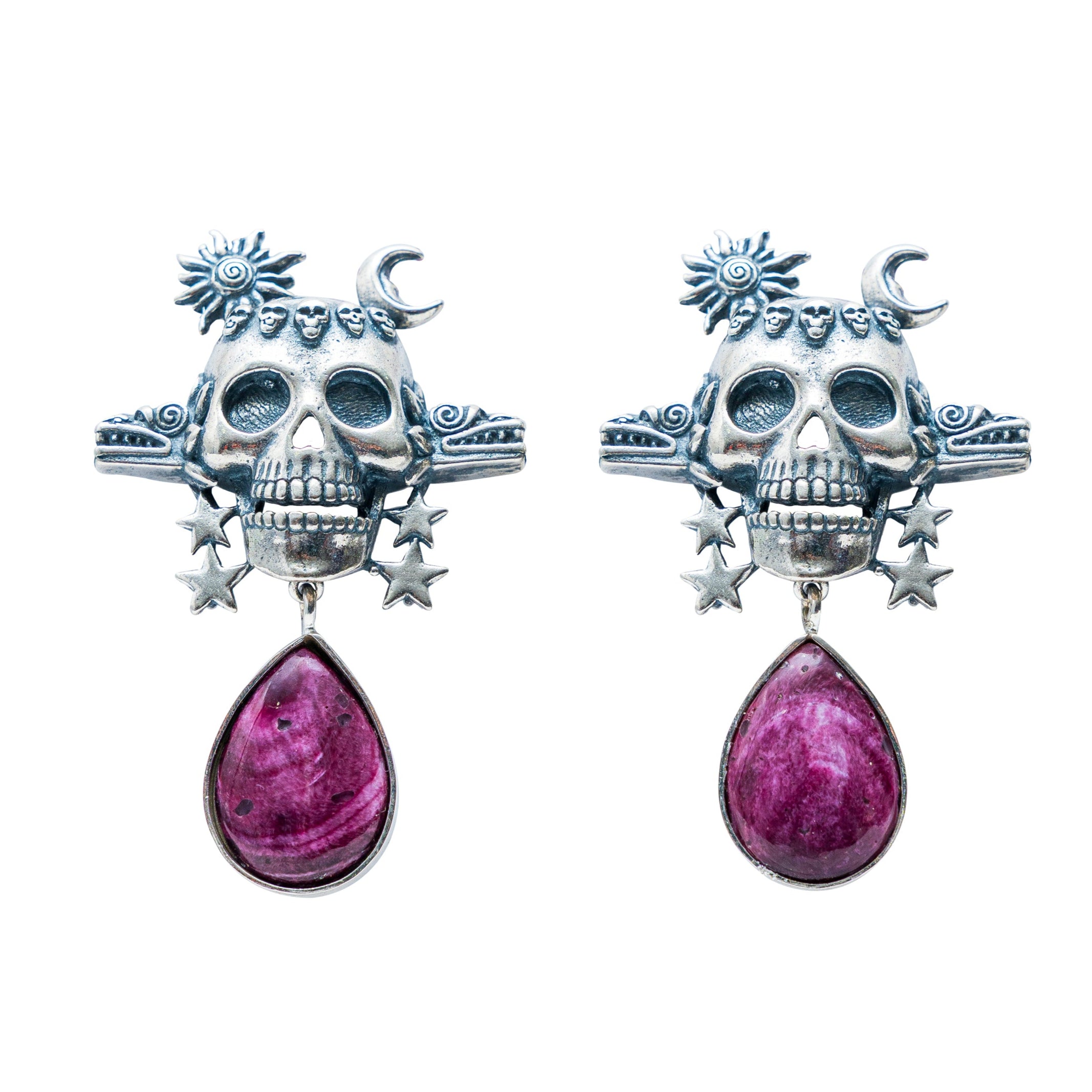 Aretes Reflejo Ancestral, joya de plata .925, con concha de abulón – Gabriela Sánchez