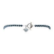 Collar Encuentro de Almas, joya de plata .925, con hematita y ónix – Gabriela Sánchez (vista 8)