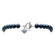 Collar Cenizas y Huesos, joya de plata .925, con obsidiana – Gabriela Sánchez (vista 7)