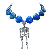 Collar Te Busca mi Corazón, joya de plata .925, con lapislázuli – Gabriela Sánchez