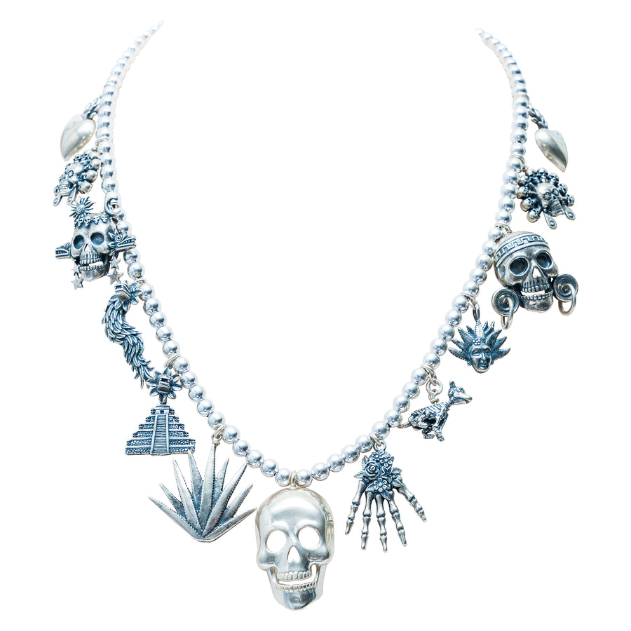 Collar Mictlán Sagrado, joya de plata .925 – Gabriela Sánchez