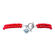 Choker Tierra de Fuego, joya de plata .925, con coral – Gabriela Sánchez (vista 3)