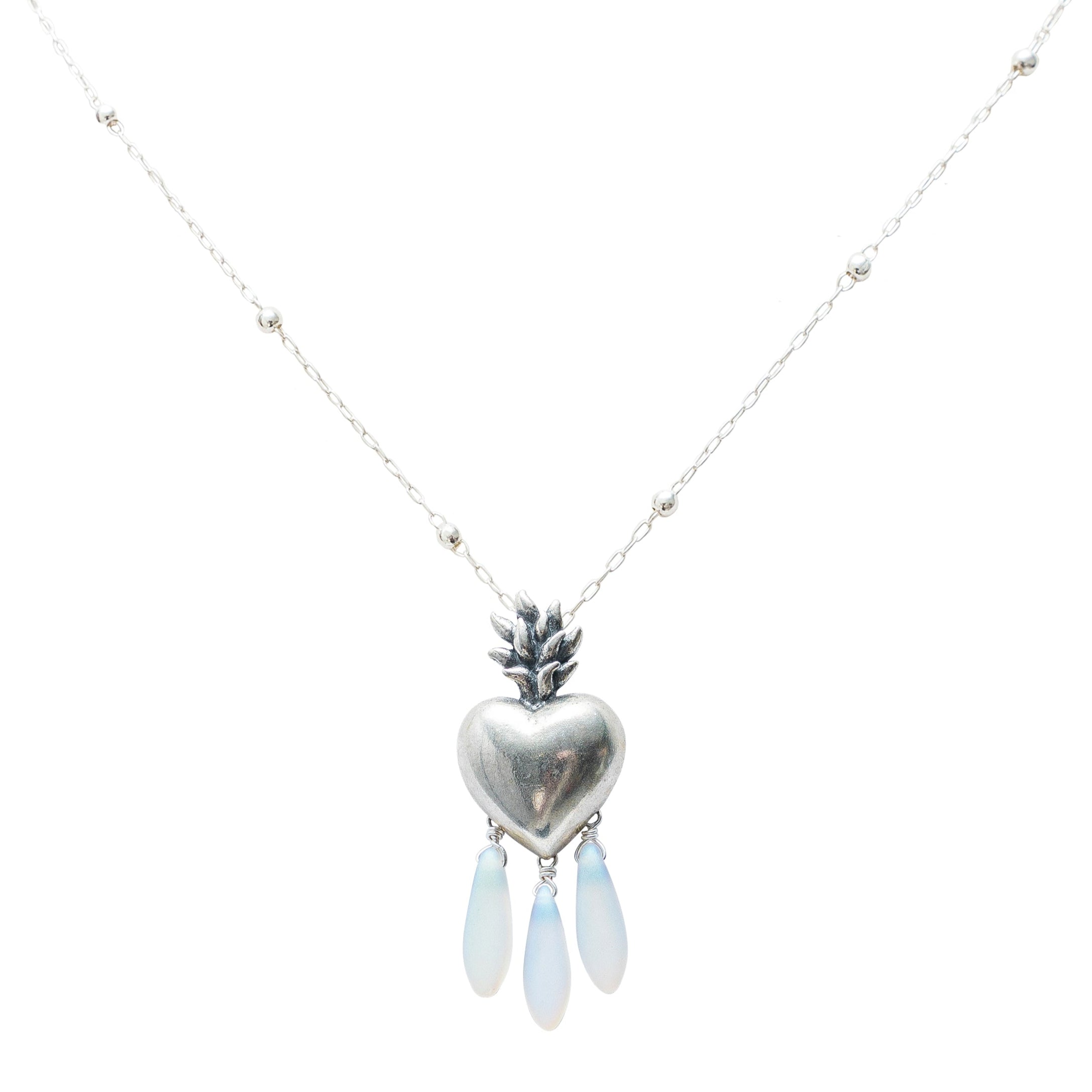 Dije Mi Corazón es Fuego, joya de plata .925 – Gabriela Sánchez (vista 2)
